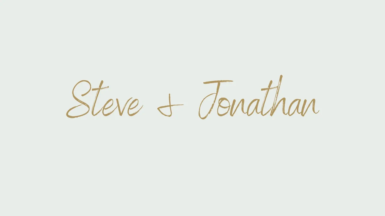 Steve and Jonathan Signature